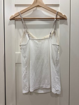 Camiseta interior Oysho encaje lazo talla M