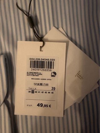 2 Camisas Emidio Tucci y Cortefiel talla M Azul
