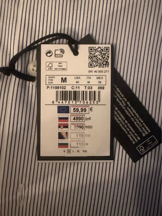 2 Camisas Emidio Tucci y Cortefiel talla M Azul