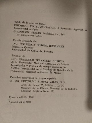 Instrumentación Química de H. A. Strobel