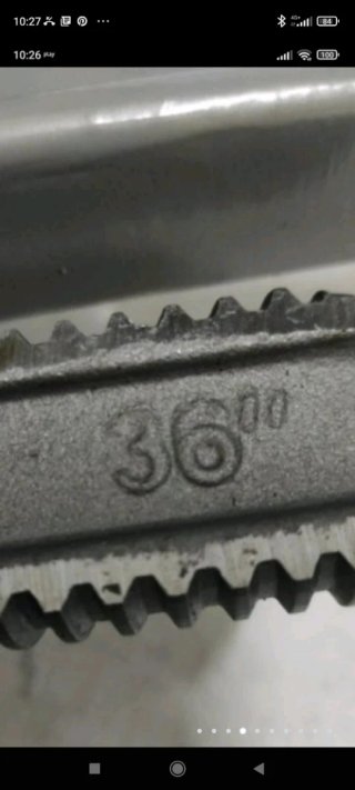 Llave grifa de aluminio de 36" NUEVA