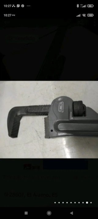 Llave grifa de aluminio de 36" NUEVA