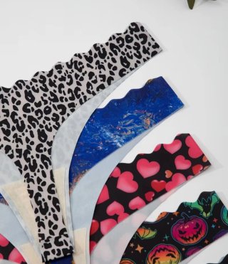 7 Piezas Lencería Mujer Estampada Talla Única