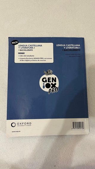 Lengua castellana y literatura I. Libro del est...