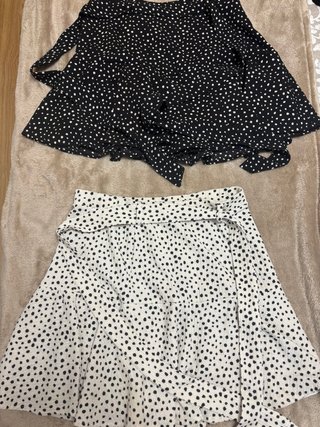 Falda pantalón lunares
