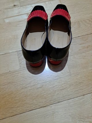 Tacones Sore Negro/Rojo Talla 38