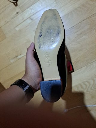 Tacones Sore Negro/Rojo Talla 38