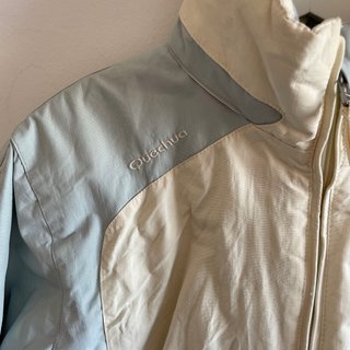Chaqueta de esquí Quechua Talla 36 Blanca y Azul