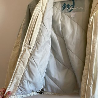 Chaqueta de esquí Quechua Talla 36 Blanca y Azul