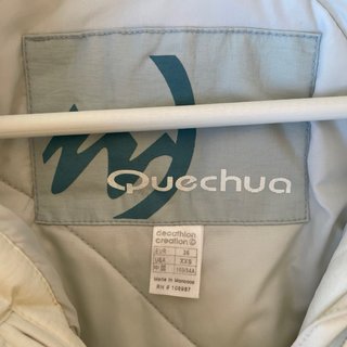 Chaqueta de esquí Quechua Talla 36 Blanca y Azul