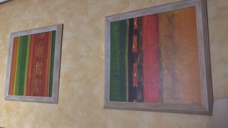 Cuadros abstractos de madera