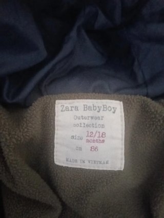 Chaqueta acolchada verde niño
