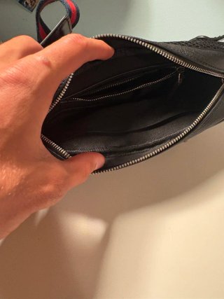 Borsello Gucci nero grigio monogram