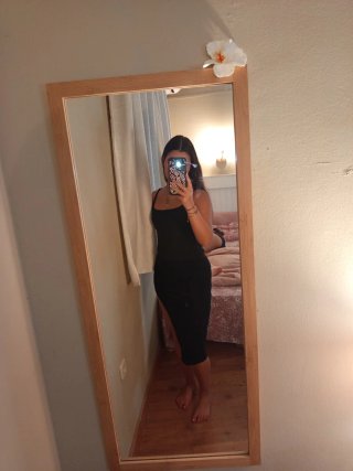 Falda negra terciopelo