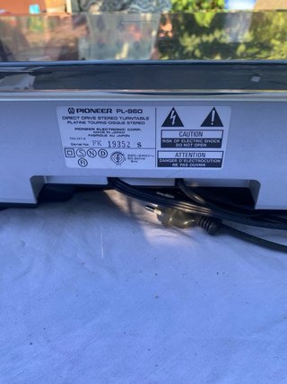 Giradischi Vintage Pioneer PL-960 - Direct Drive Q
