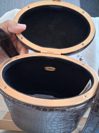 Bolso Zara efecto piel cocodrilo