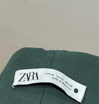 Pantalón ancho Zara verde