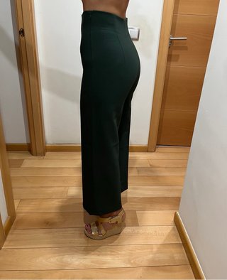 Pantalón ancho Zara verde