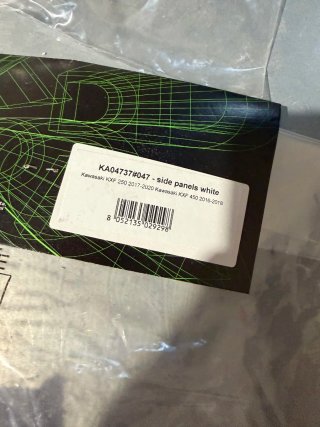 Kit de plásticos completo moto Kawasaki KX 250F UF