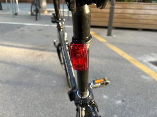 Bicicleta Plegable Moma Bikes 20" nera + torcia