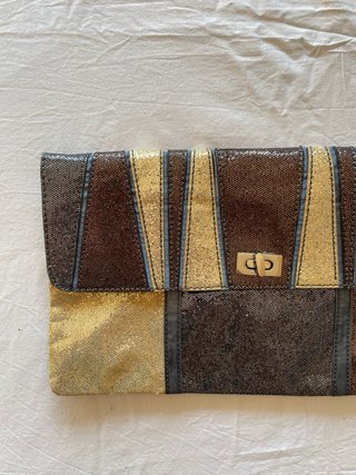 Bolso Mango Glitter Cadena Vintage