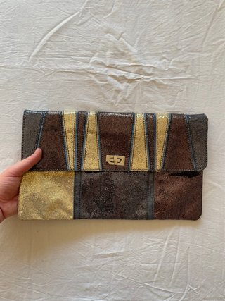 Bolso Mango Glitter Cadena Vintage