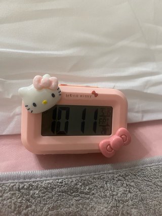 Despertador Hello Kitty Rosa y Blanco