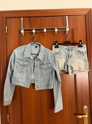 Conjunto Chaqueta y Shorts Vaqueros