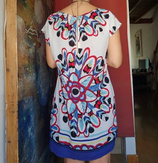 Vestido estampado multicolor