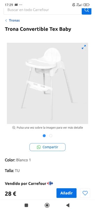 Trona Carrefour buen estado