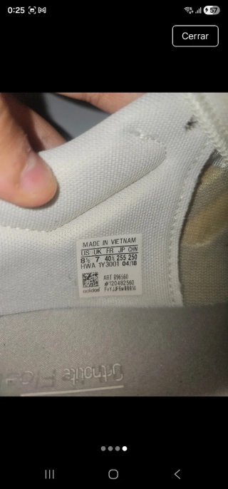 Zapatillas Adidas Gris y Blanco