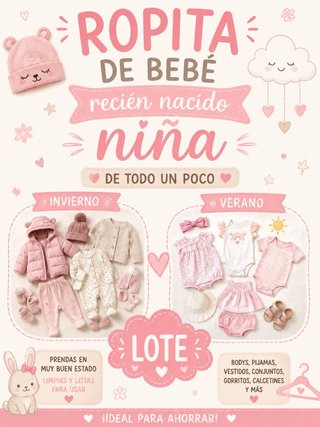 Lote Ropita Bebé Niña Recién Nacido