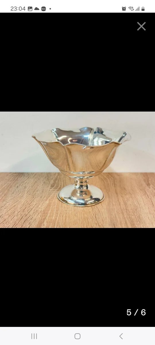 Plato central de plata 925