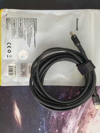 Cabo USB-C para USB-C 100W 2m Trançado - Novo