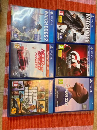 Jogos PS4: Watch Dogs 2, NFS, GT Sport, GTA V, FIF