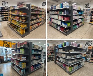 ESTANTERÍA METÁLICA DE CHAPA PARA TIENDAS