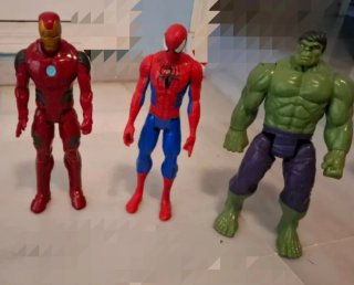 Figuras Superhéroes Spiderman Hulk Iron Man
