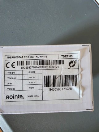 Termostato Digital Programable Rointe ST.2