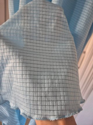 Camisón celeste con encaje