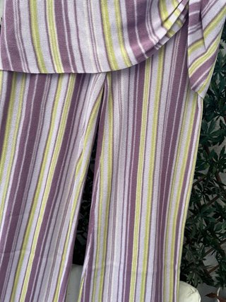 Pantalón palazzo rayas multicolor