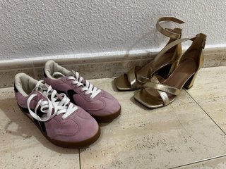 BOTAS DE CAÑA CORTA Y ALTA, ZAPATILLAS TALLA 36