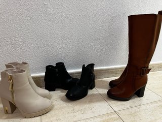 BOTAS DE CAÑA CORTA Y ALTA, ZAPATILLAS TALLA 36