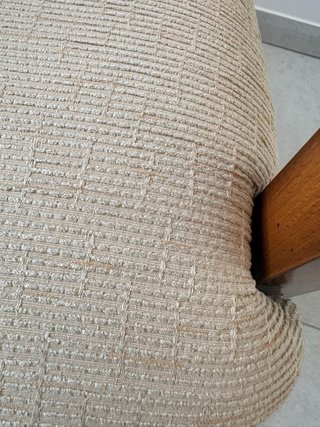 Silla de escritorio  giratoria madera maciza nogal