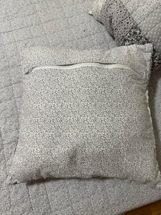 Colcha Zara Gris y Blanca