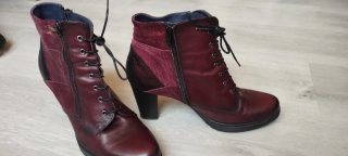 Botines Dorking Piel en granate