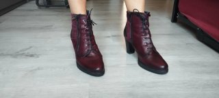 Botines Dorking Piel en granate