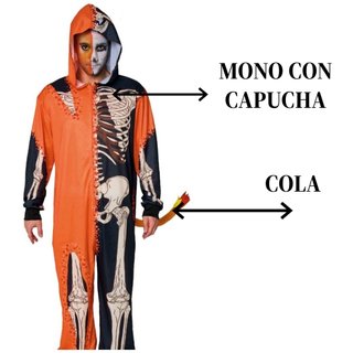 Disfraz Esqueleto Halloween Talla M