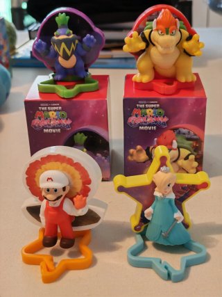 4 x Action Figure Super Mario Galaxy Movie