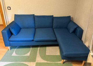 Sofá Chaise Longe Azul 3 plazas / Maison du Monde