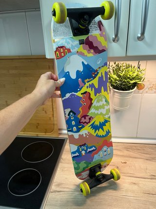 Skate iniciación + Casco Rojo